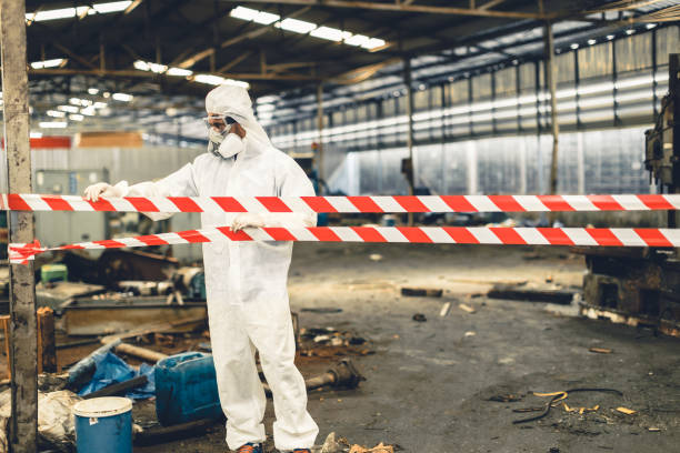 Professional Hoarding Cleanup technician working in Glendora, NJ
